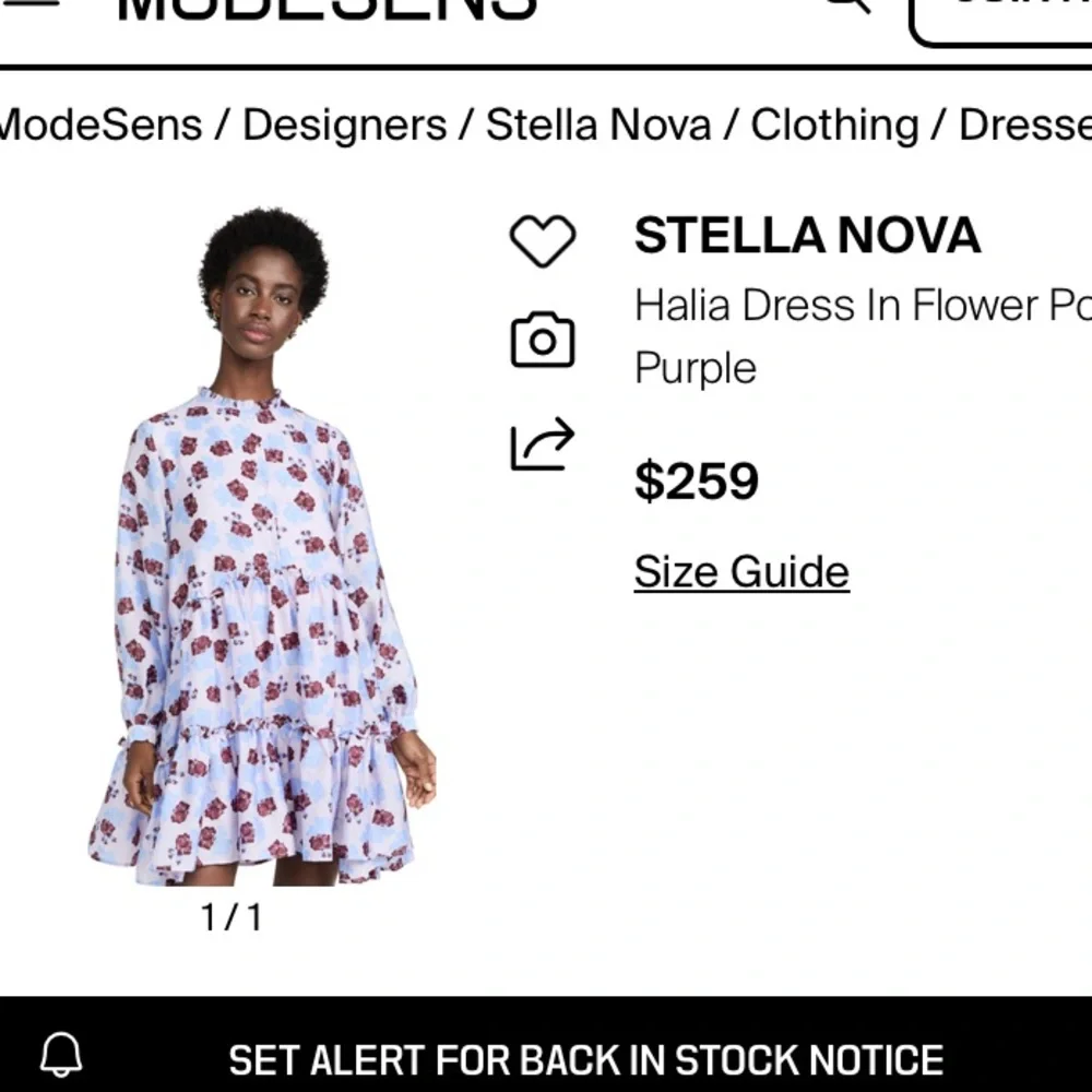 Stella Nova Designer Ruffle tiered long sleeve mini dress